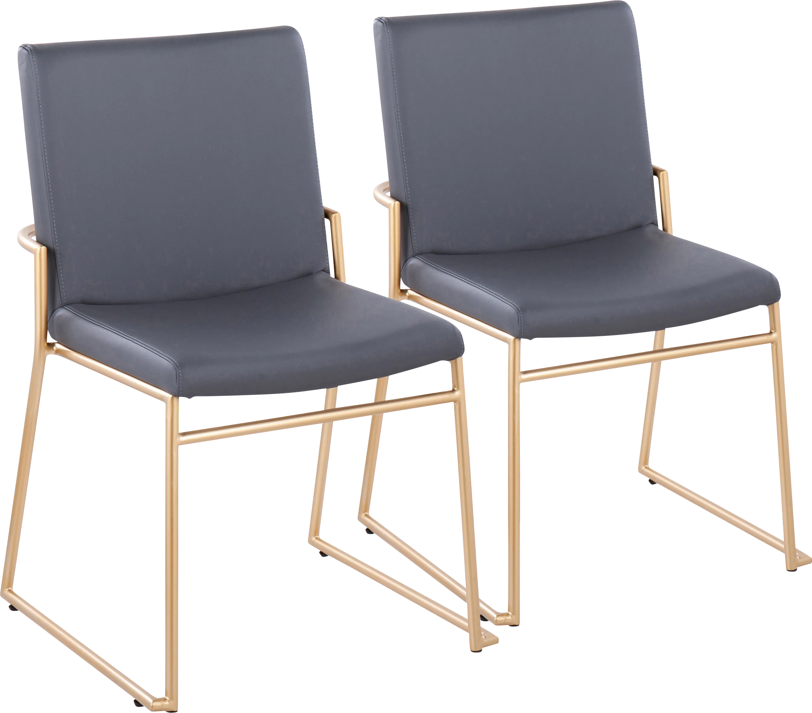 Powhatan I Gray Dining Chair, Set of 2 - Thumbnail - Image 1