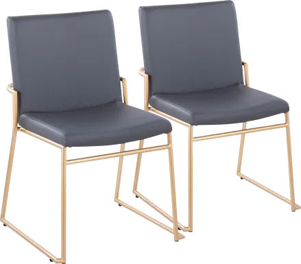 Powhatan I Gray Dining Chair, Set of 2