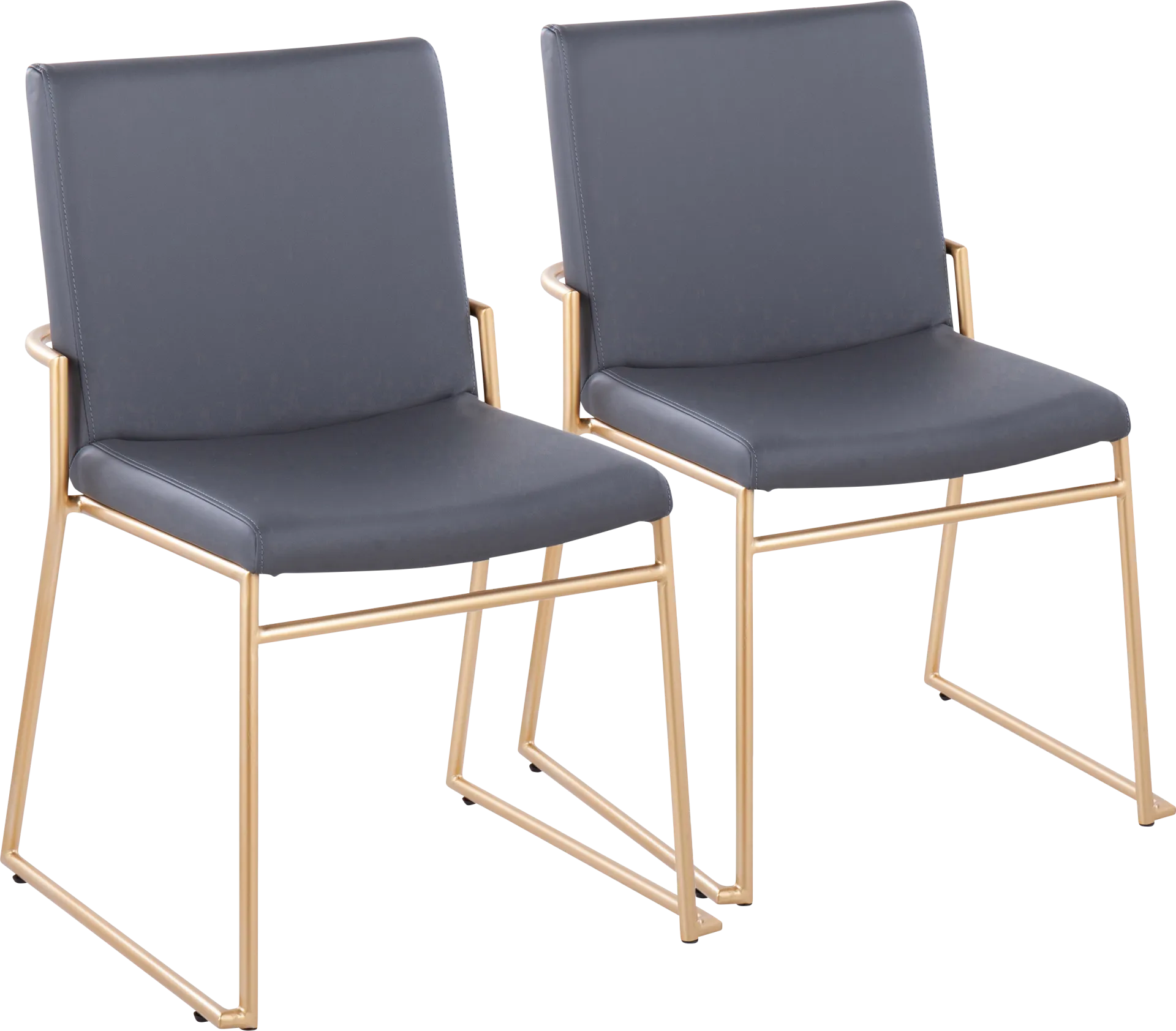 Powhatan I Gray Dining Chair, Set of 2 - Image 1