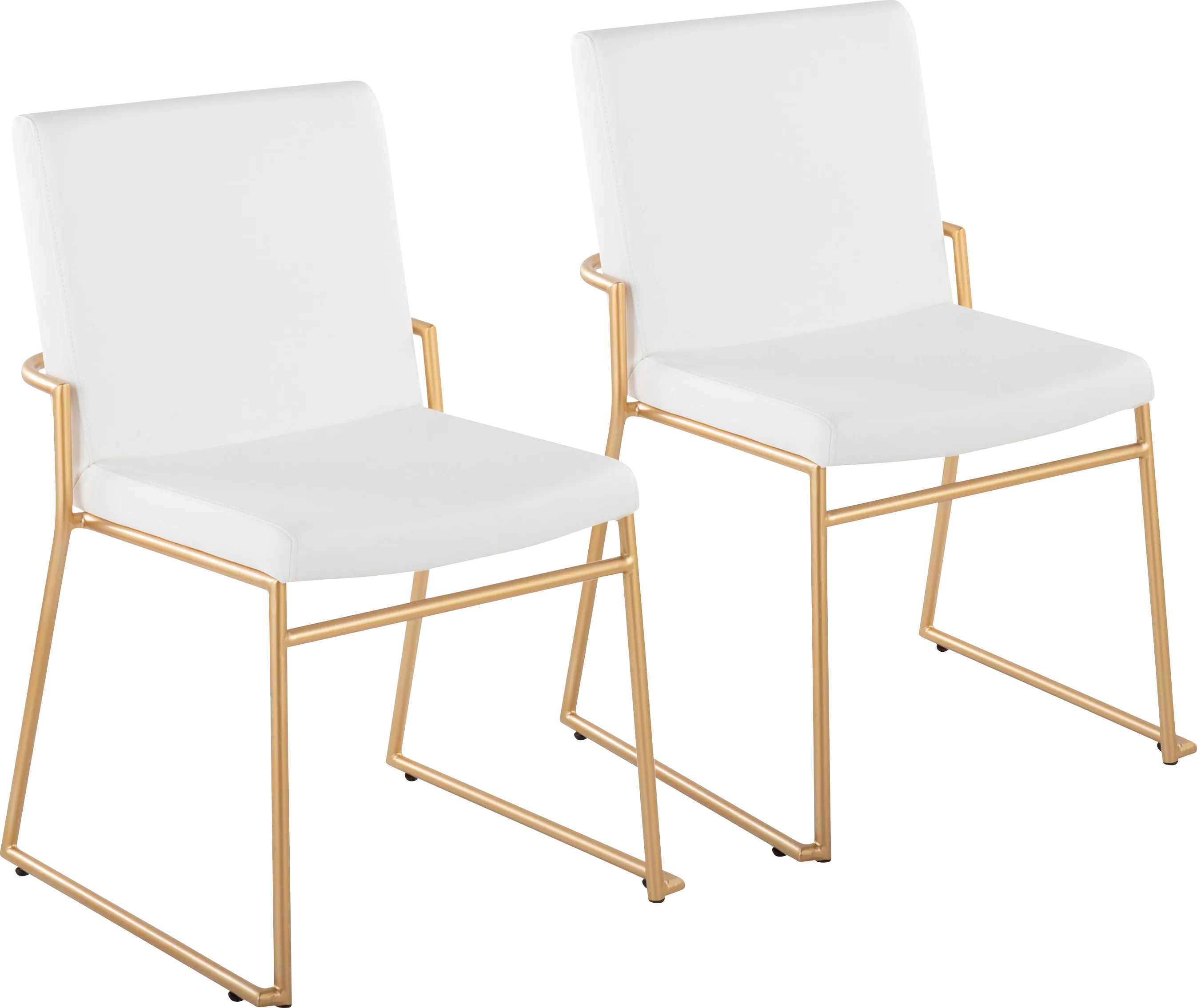 Powhatan I White Dining Chair, Set of 2 - Thumbnail - Image 1