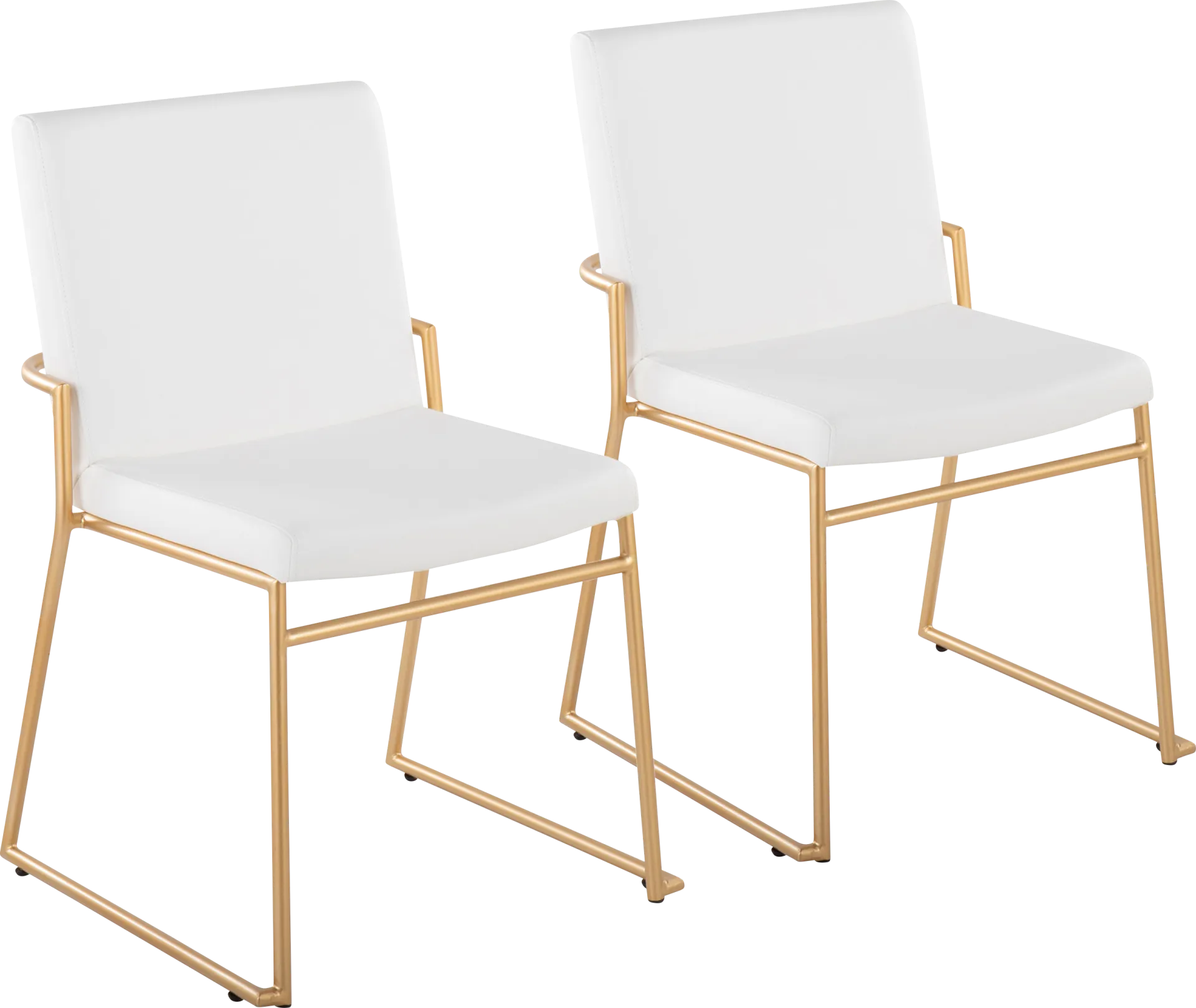 Powhatan I White Dining Chair, Set of 2 - Image 1