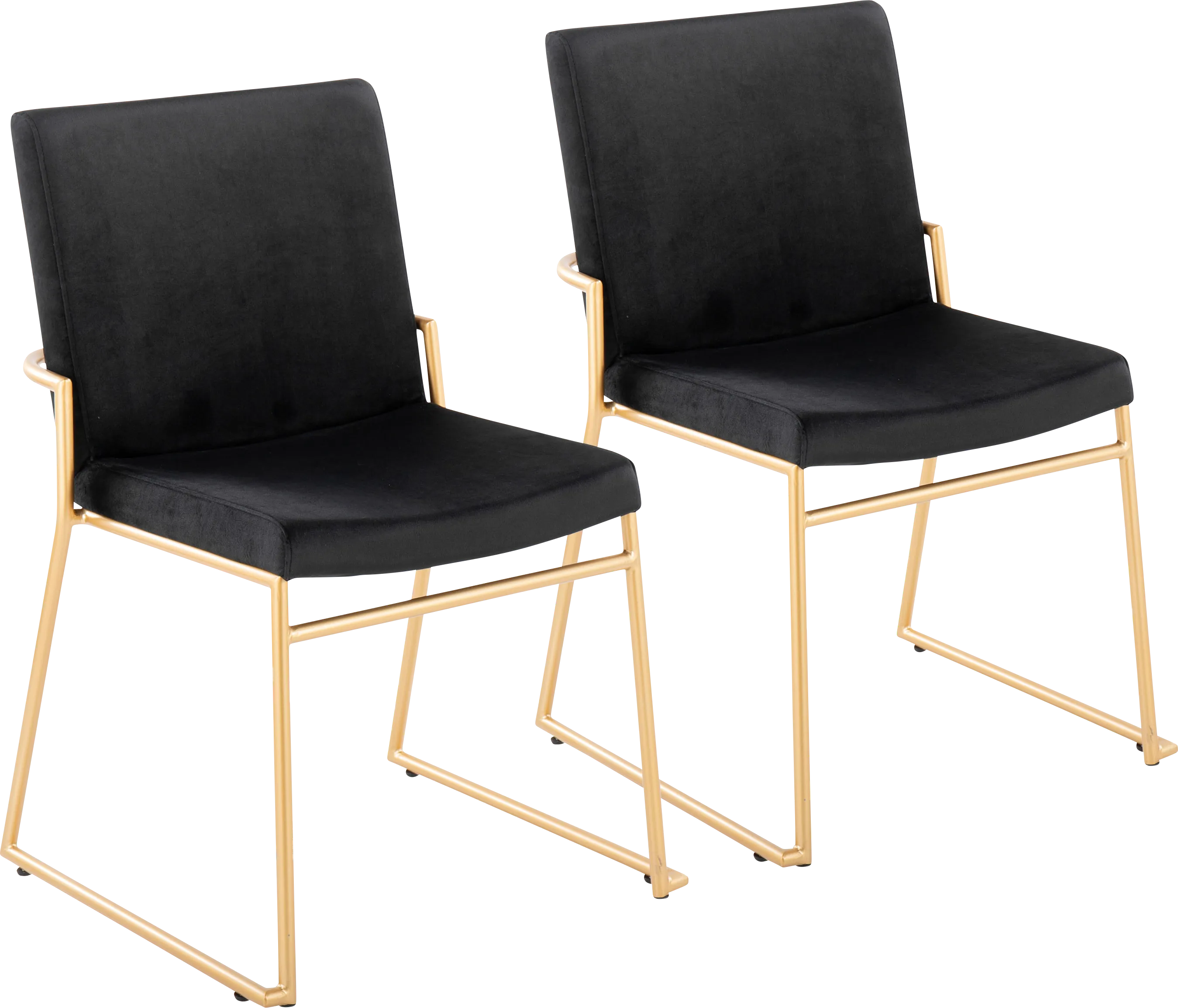 Powhatan II Black Dining Chair, Set of 2 - Thumbnail - Image 1