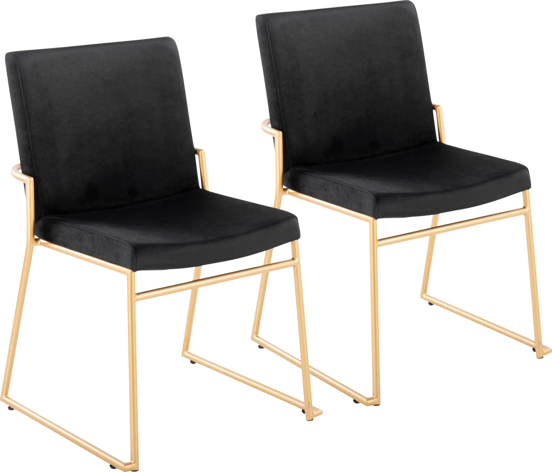 Powhatan II Black Dining Chair, Set of 2