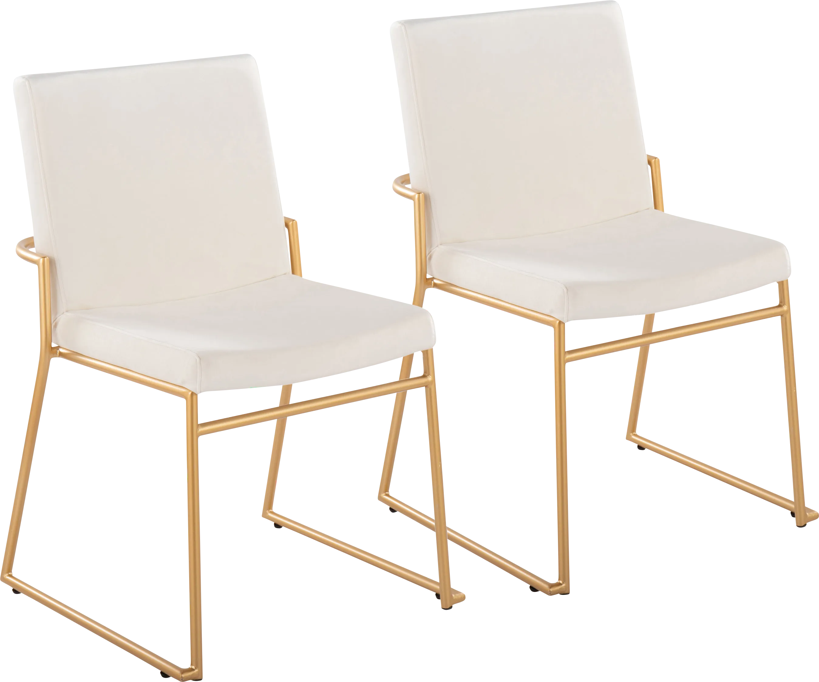 Powhatan II Cream Dining Chair, Set of 2 - Thumbnail - Image 1