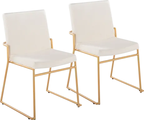 Powhatan II Cream Dining Chair, Set of 2