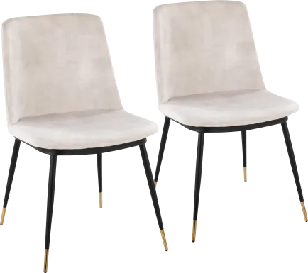 Oaklon Beige Dining Chair, Set of 2