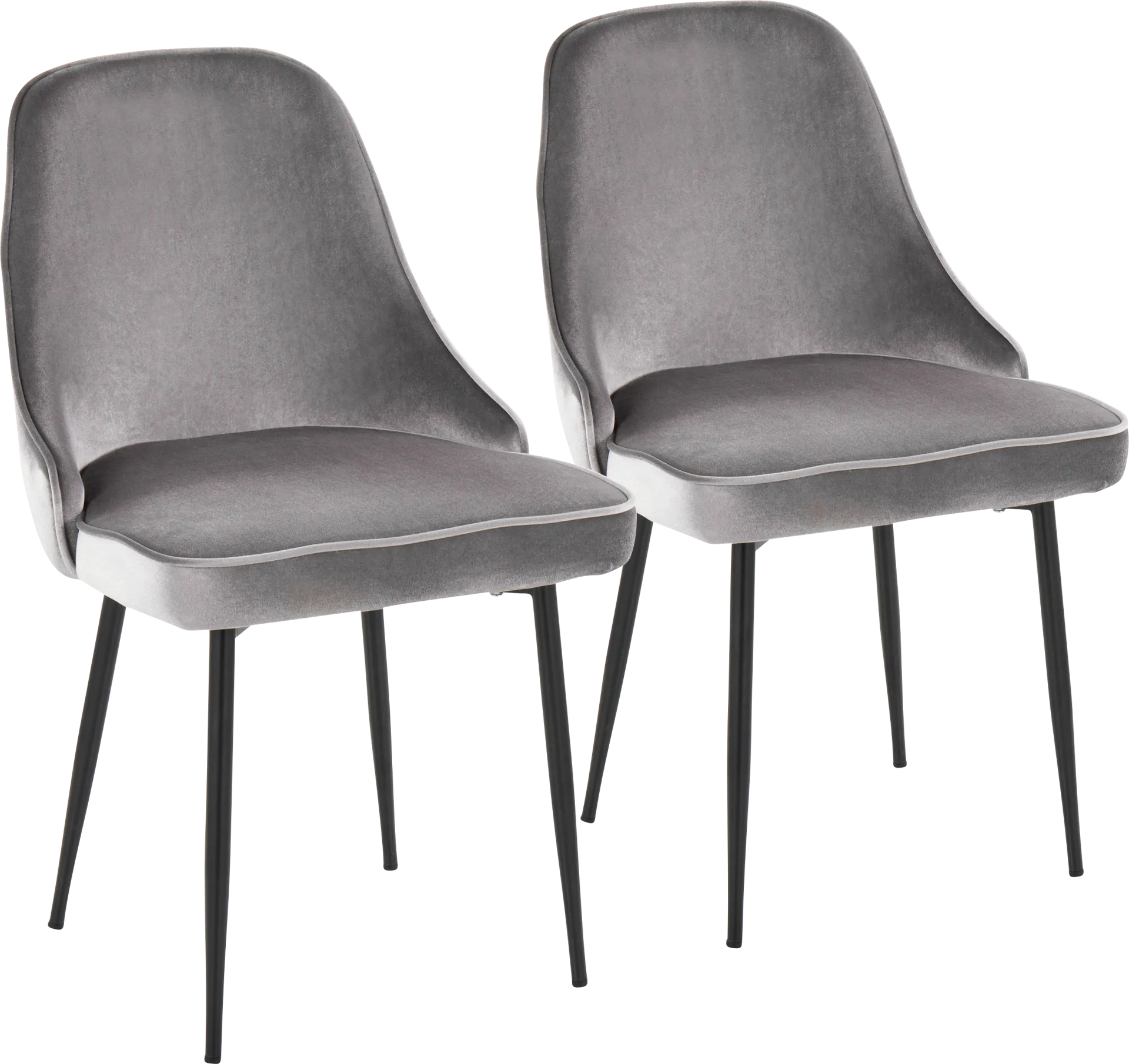 Clovis Silver Dining Chair, Set of 2 - Image 1