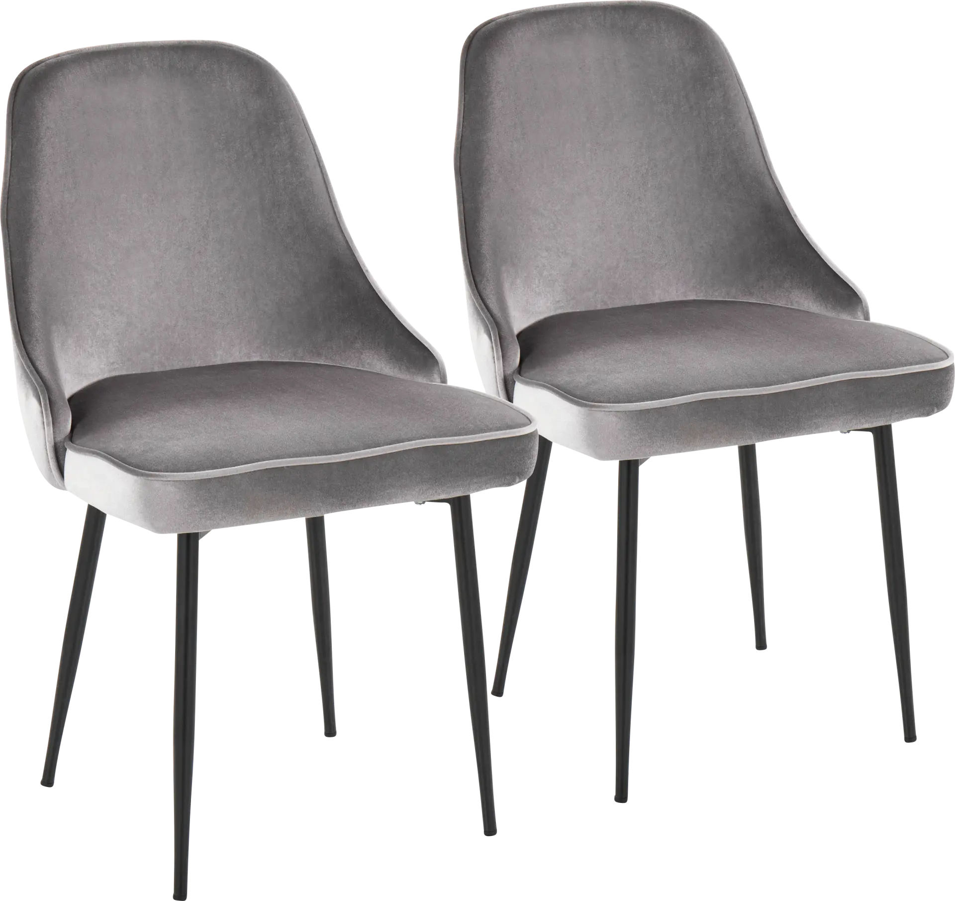 Clovis Silver Dining Chair, Set of 2