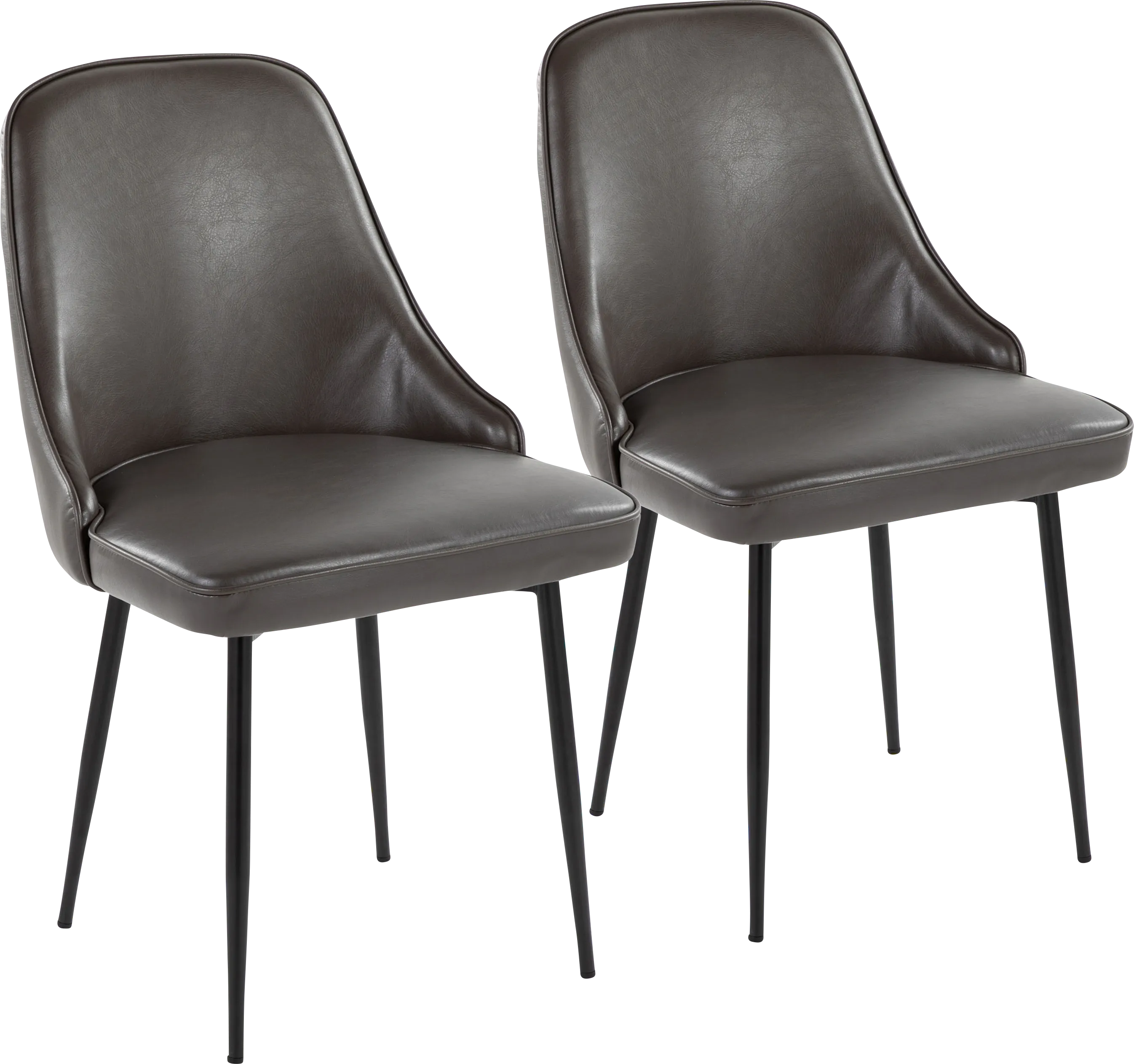 Clovis IV Gray Dining Chair, Set of 2 - Thumbnail - Image 1