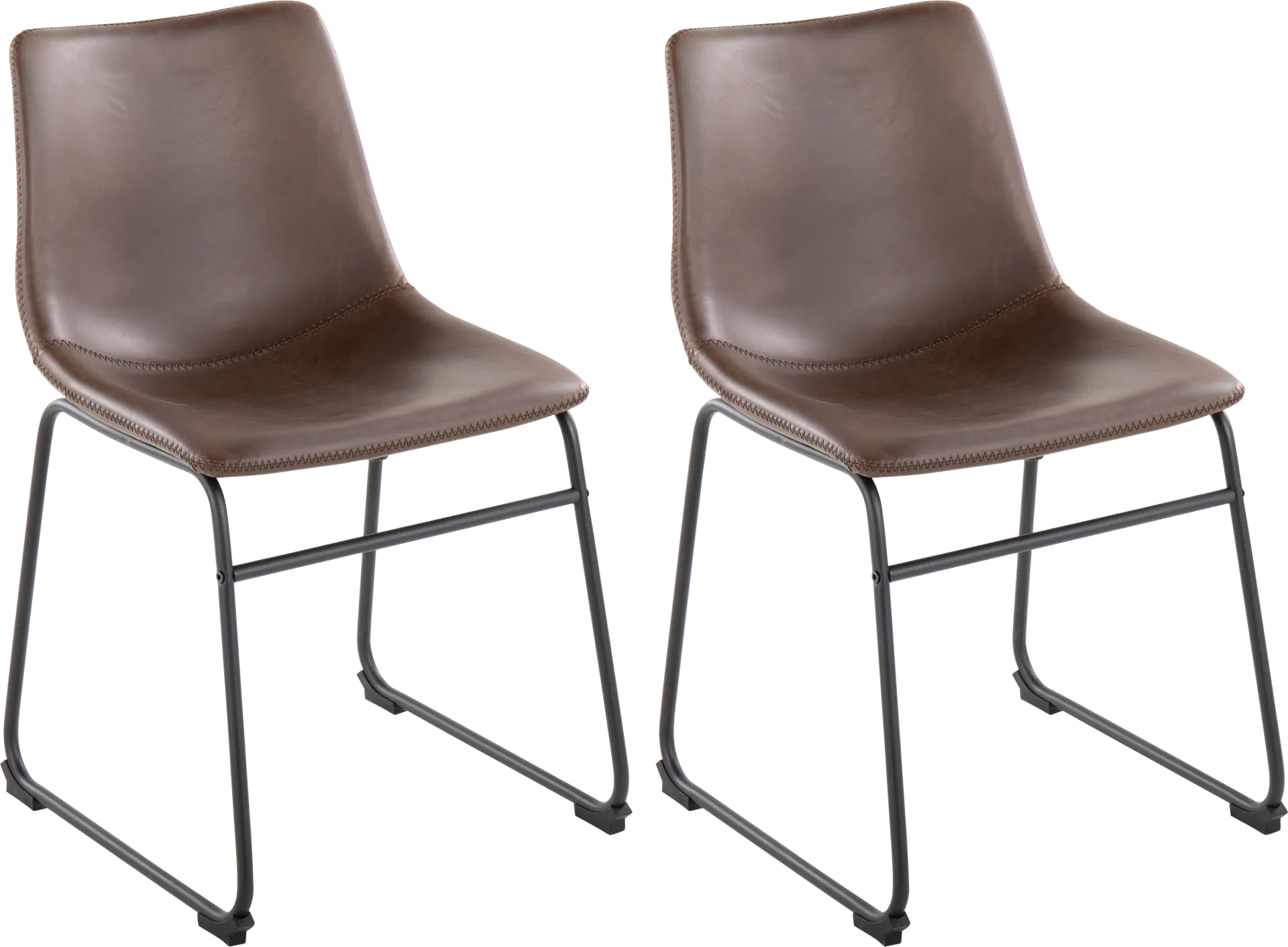 Nehru Espresso Dining Chair, Set of 2 - Image 1