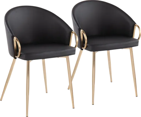 Stumberg I Black Dining Chair, Set of 2