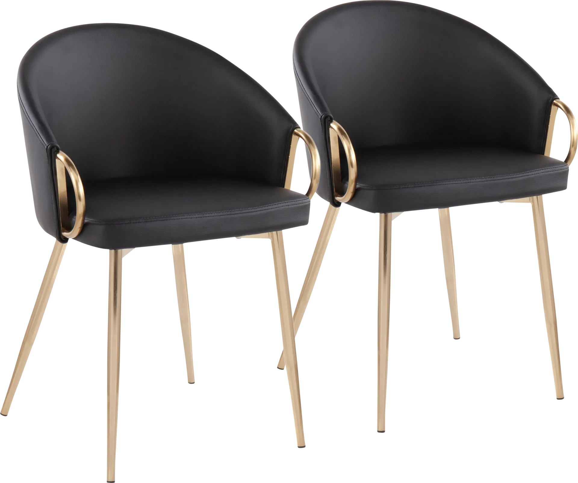 Stumberg I Black Dining Chair, Set of 2 - Image 1