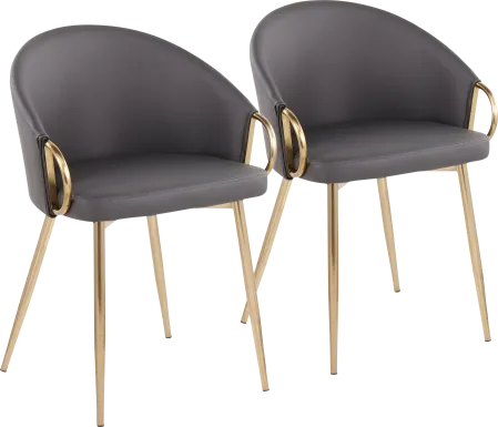 Stumberg I Gray Dining Chair, Set of 2