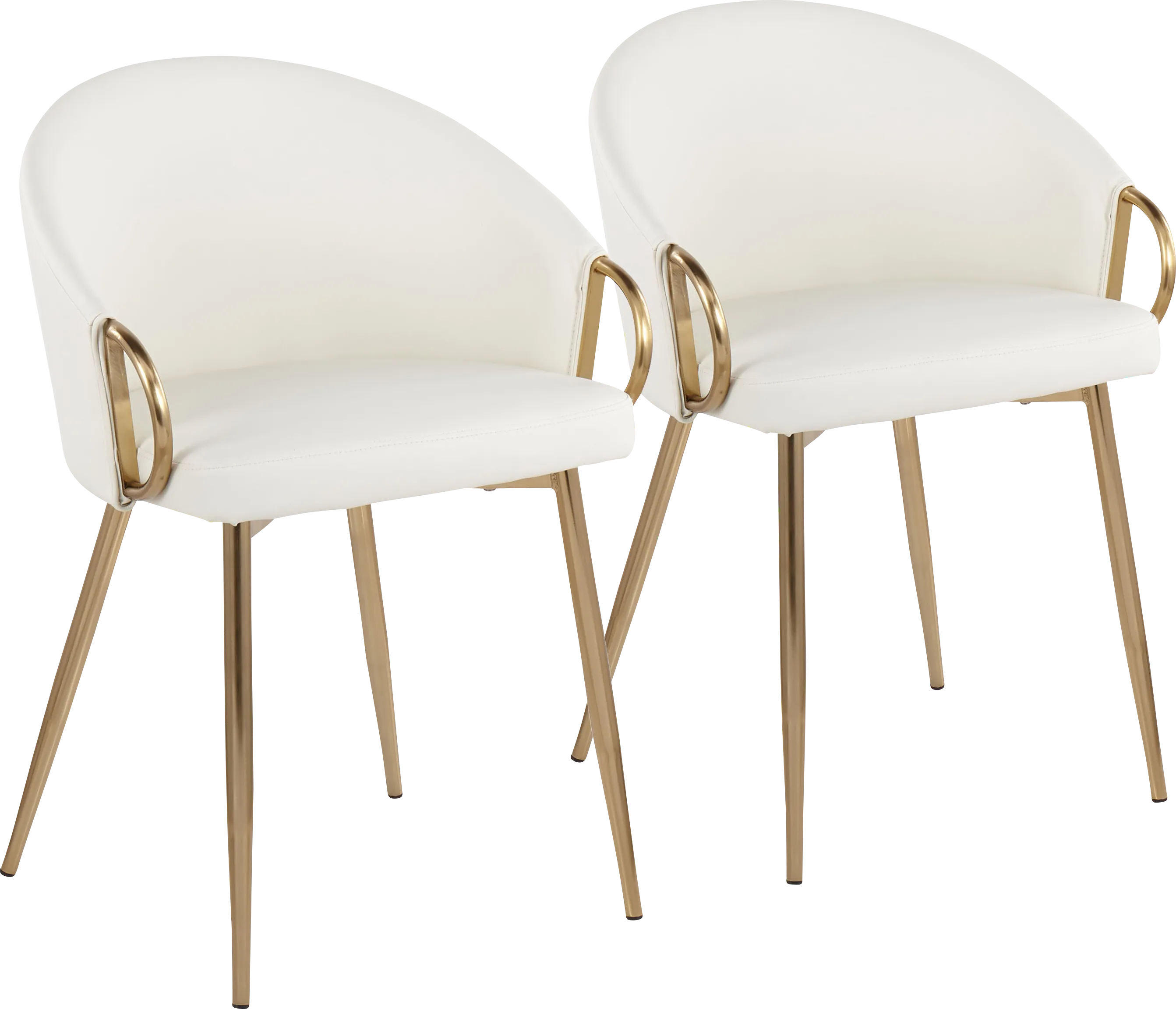 Stumberg I White Dining Chair, Set of 2 - Thumbnail - Image 1