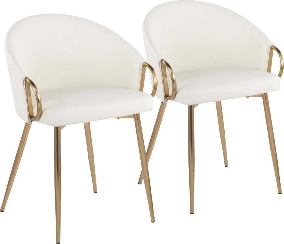 Stumberg I White Dining Chair, Set of 2