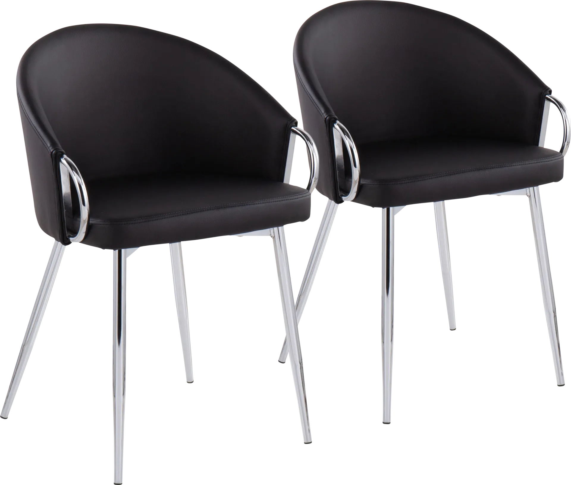 Stumberg II Black Dining Chair, Set of 2 - Image 1