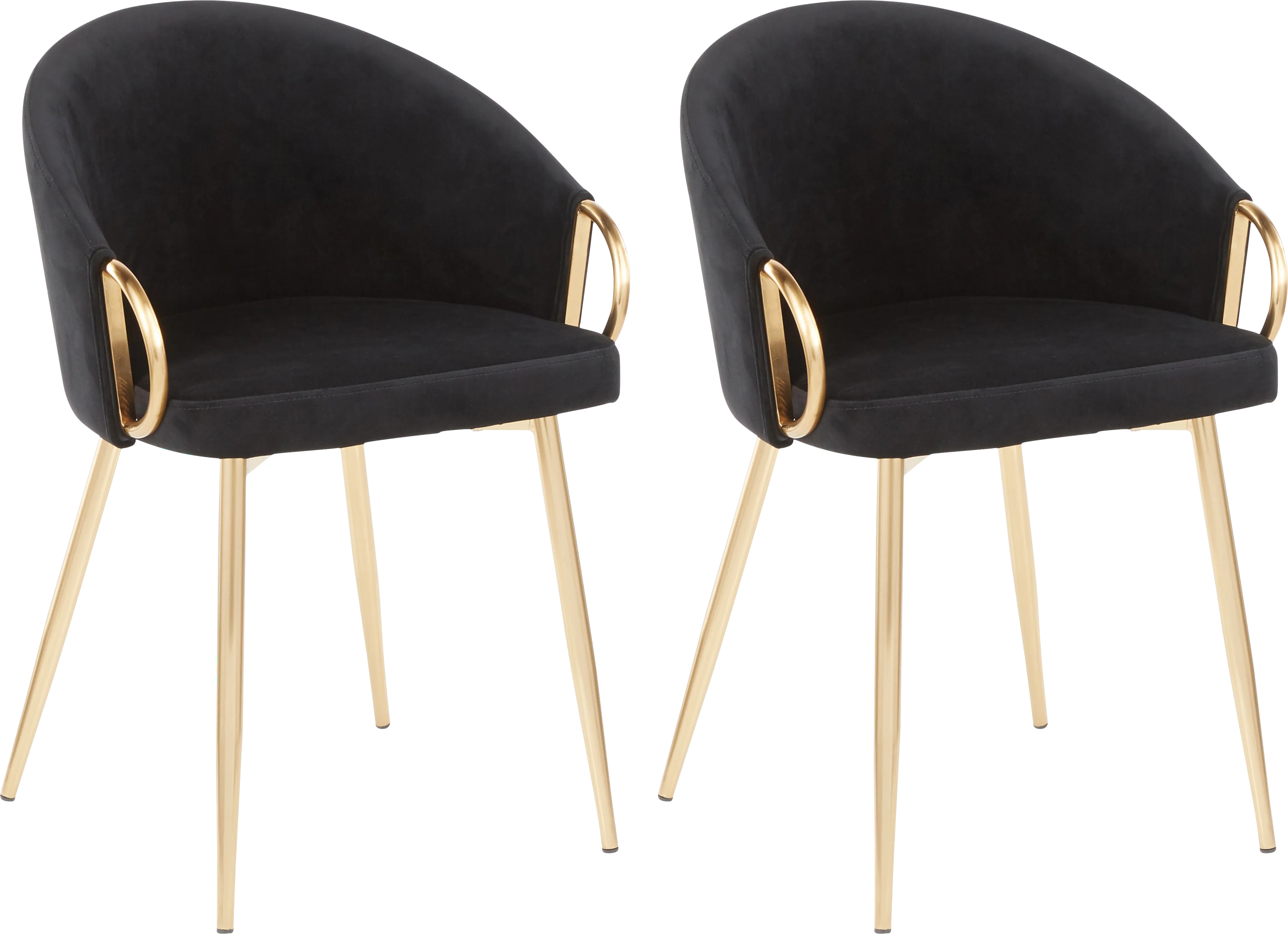 Stumberg III Black Dining Chair, Set of 2 - Thumbnail - Image 1