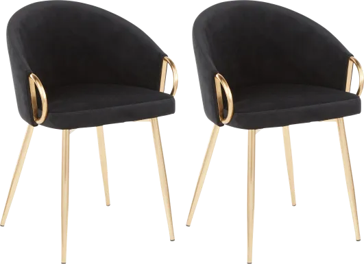 Stumberg III Black Dining Chair, Set of 2