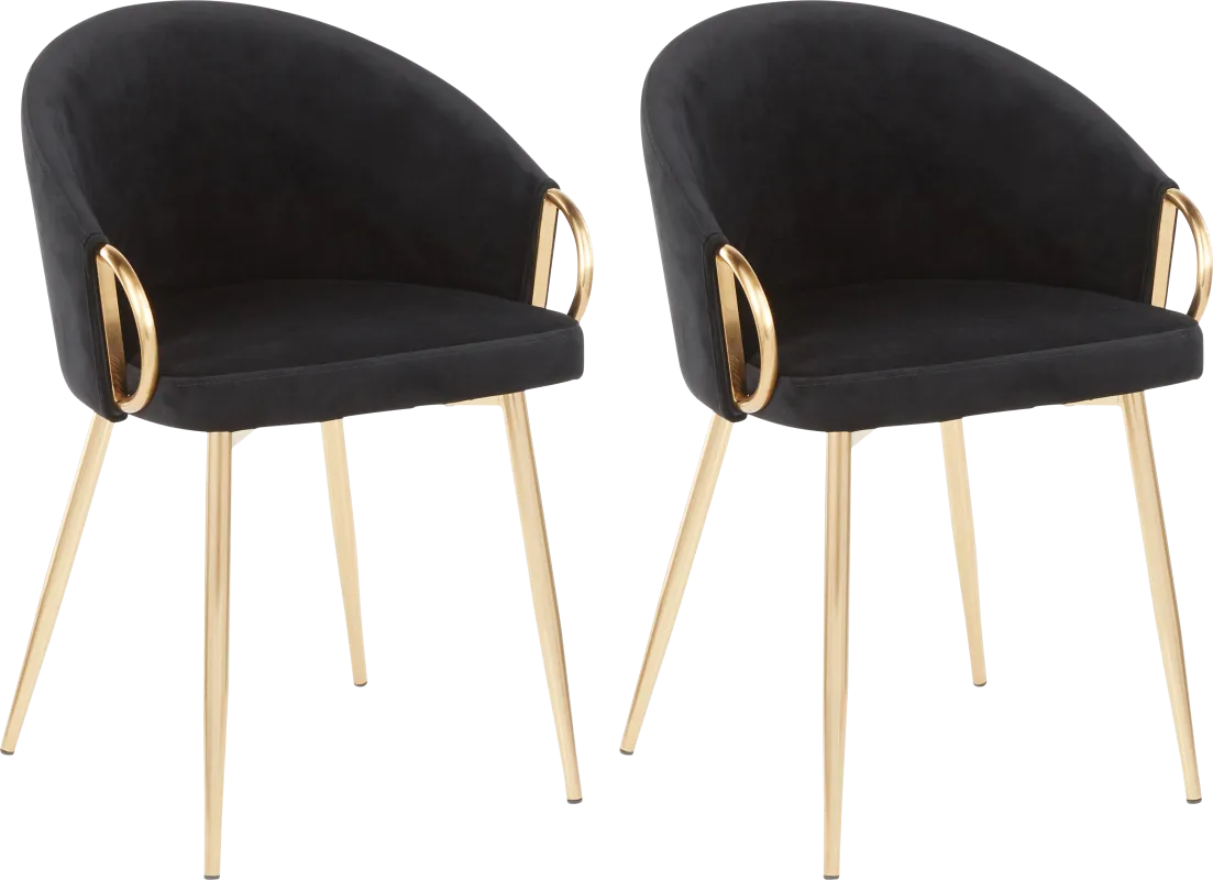 Stumberg III Black Dining Chair, Set of 2