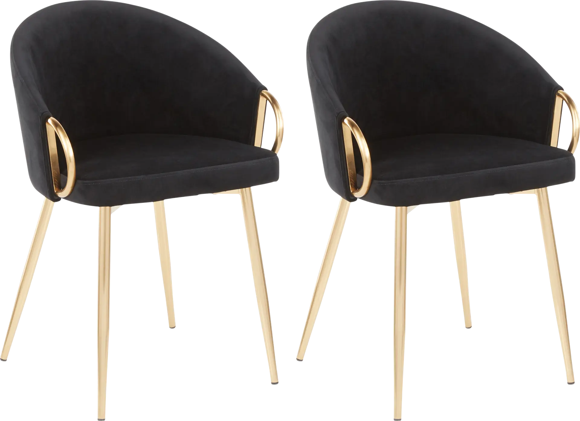 Stumberg III Black Dining Chair, Set of 2