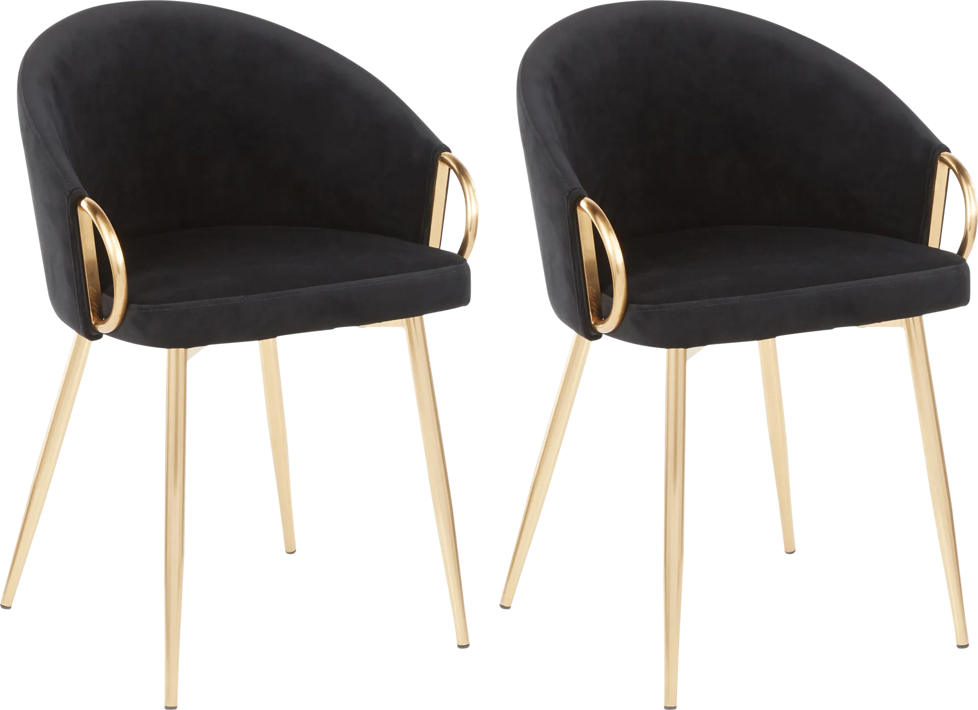 Stumberg III Black Dining Chair, Set of 2 - Image 1