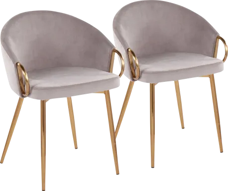 Stumberg III Gray Dining Chair, Set of 2