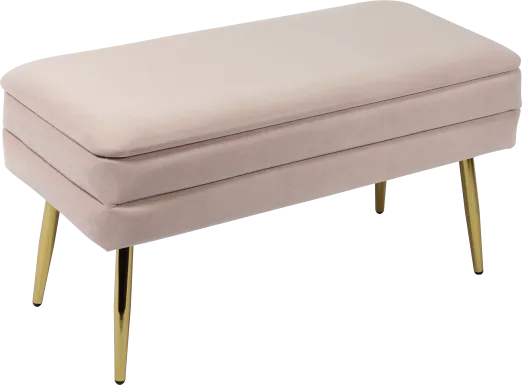 Eauclair Blush Storage Bench
