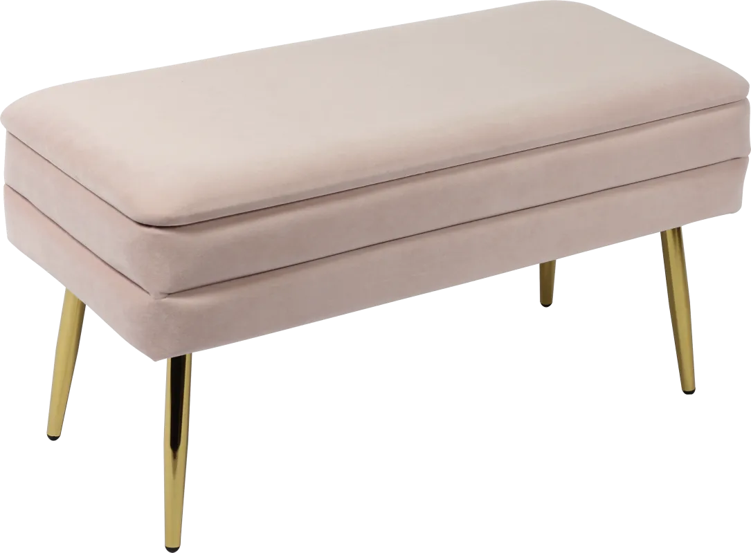 Eauclair Blush Storage Bench
