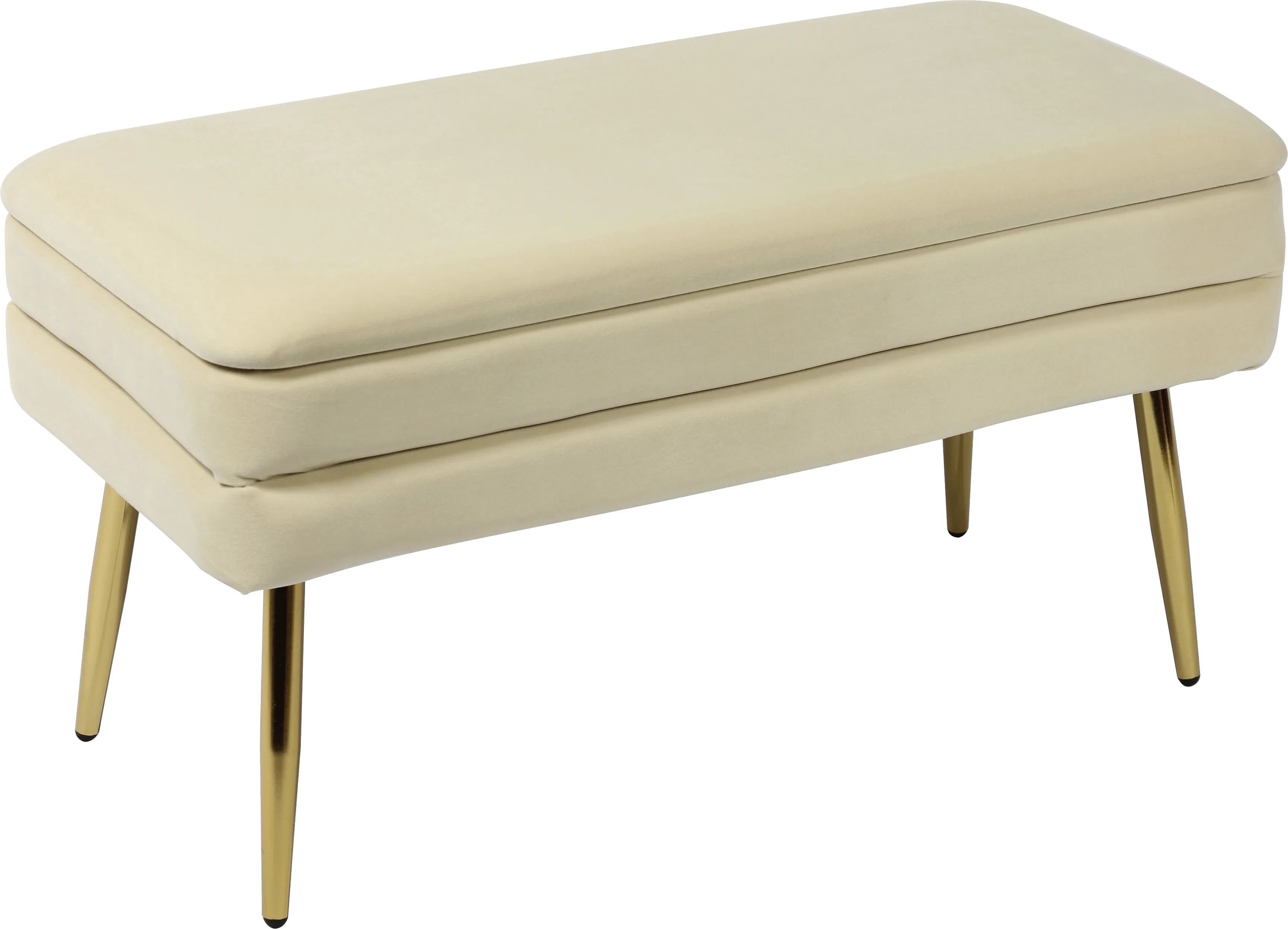 Eauclair Cream Storage Bench - Thumbnail - Image 1