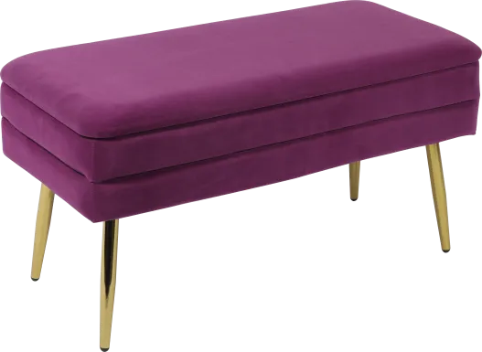 Eauclair Plum Storage Bench