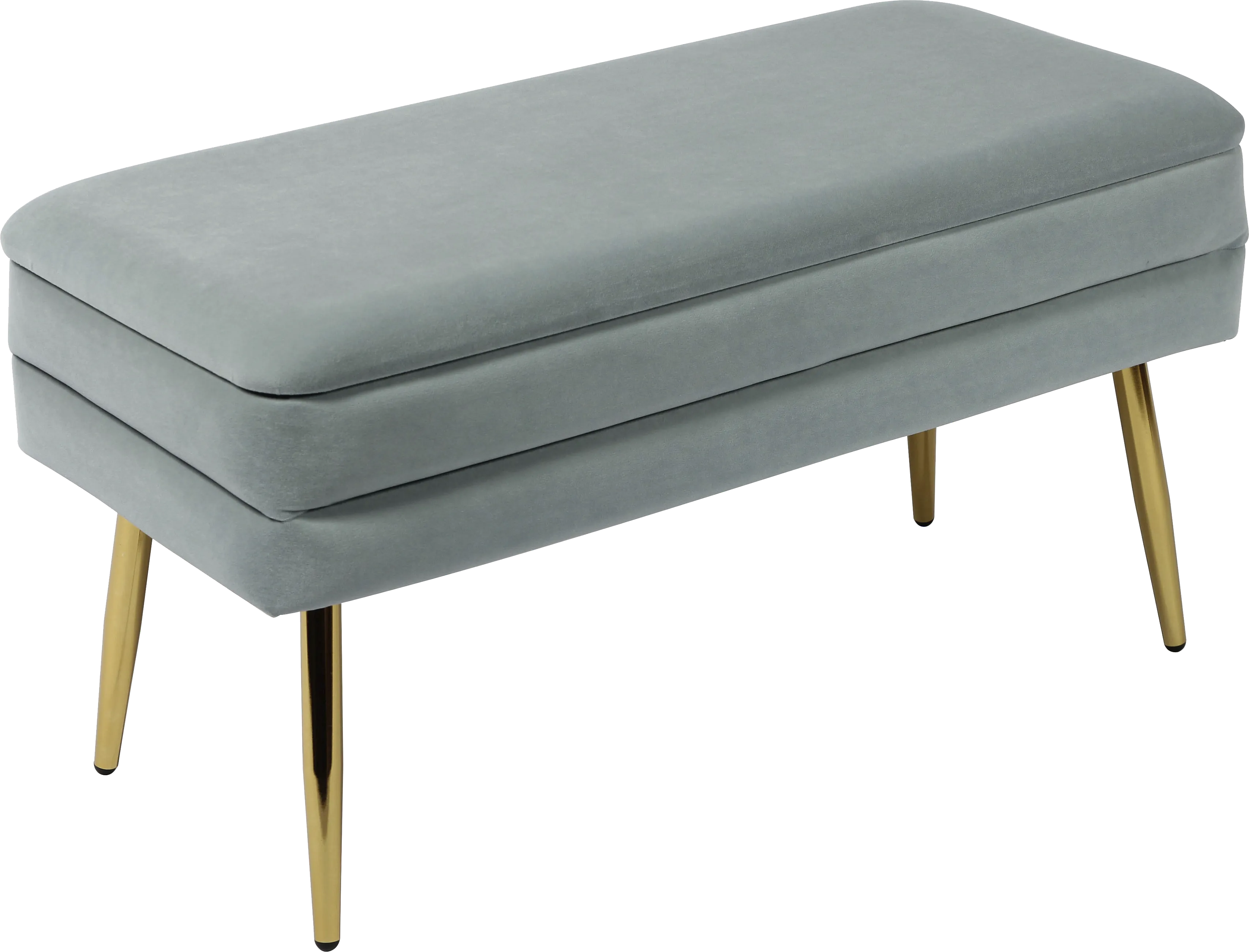Eauclair Blue Storage Bench - Thumbnail - Image 1