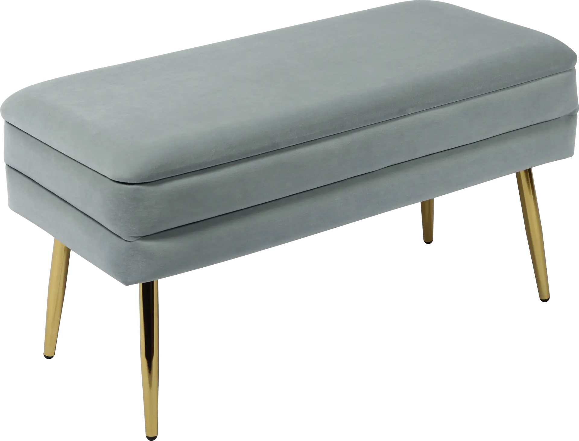 Eauclair Blue Storage Bench
