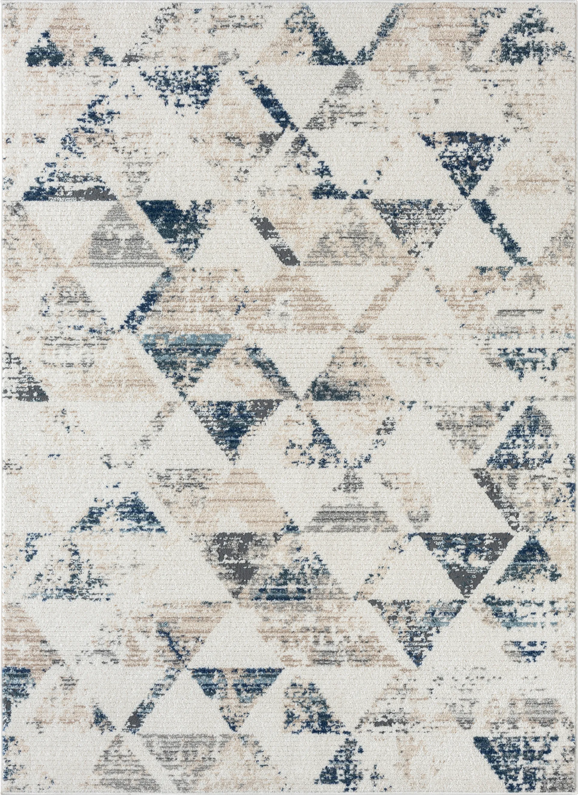 Brookleeds Beige 5' x 7' Rug - Image 1