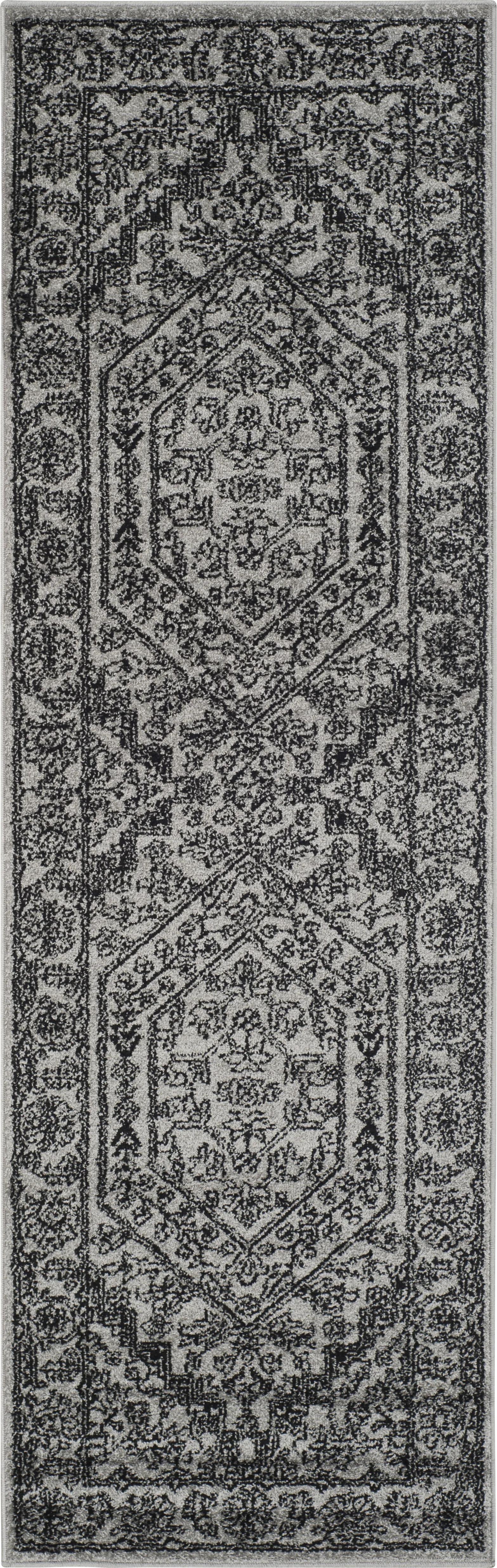 Daylee Silver 2'6 x 8' Runner Rug - Image 1