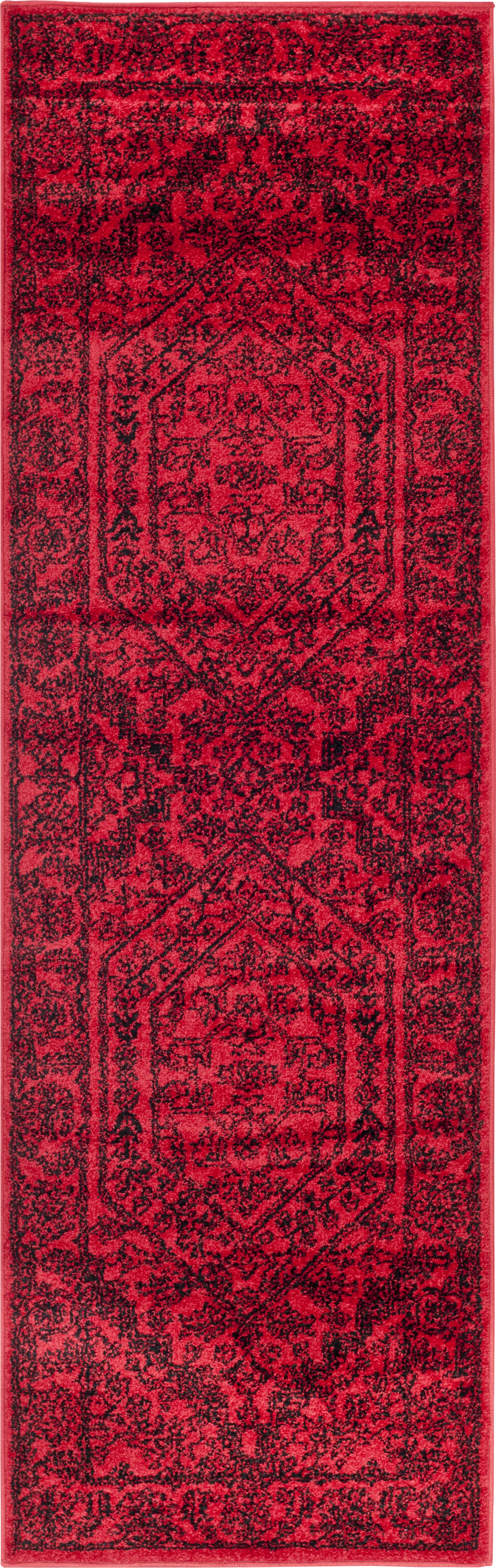 Daylee Red 2'6 x 8' Runner Rug - Image 1