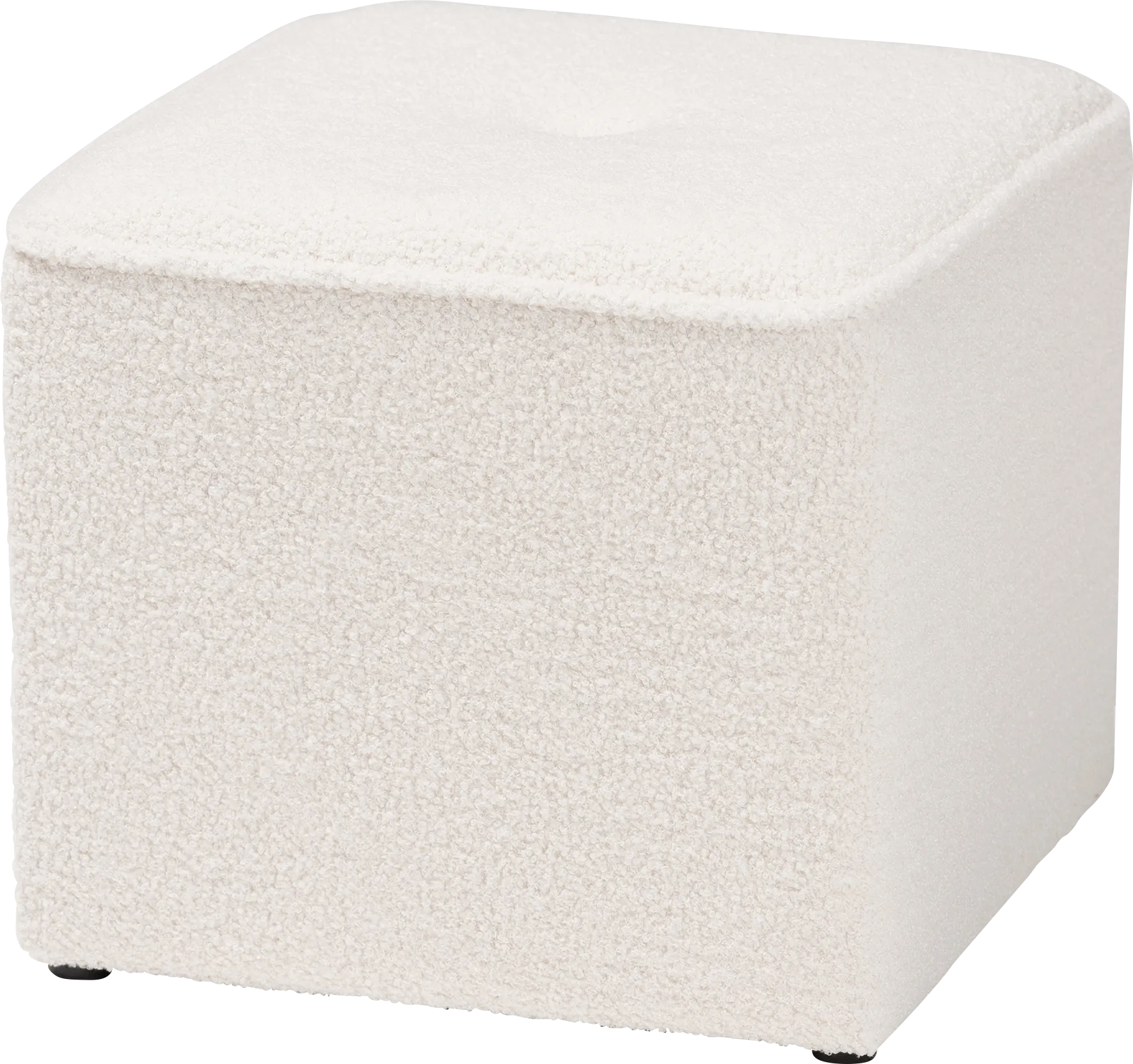Delcie Ivory Ottoman - Image 1
