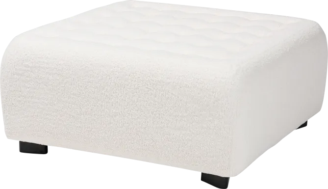 Delespine Ivory Ottoman