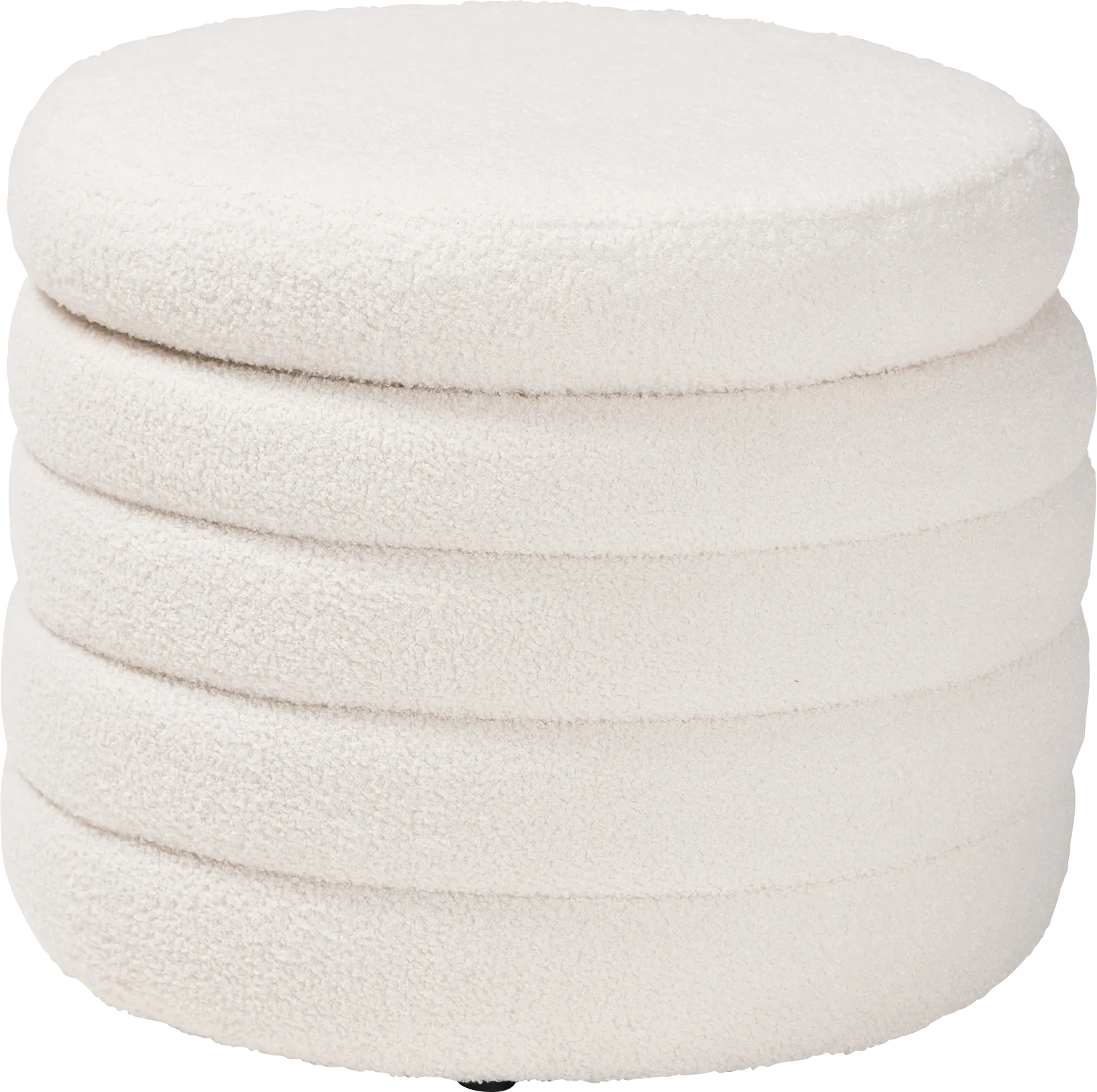 Lavilla Ivory Ottoman - Image 1