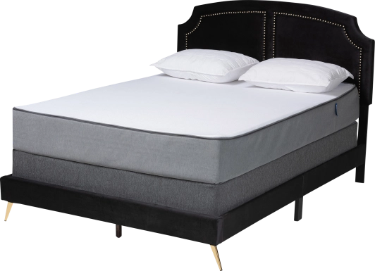 Anahma Black Queen Bed