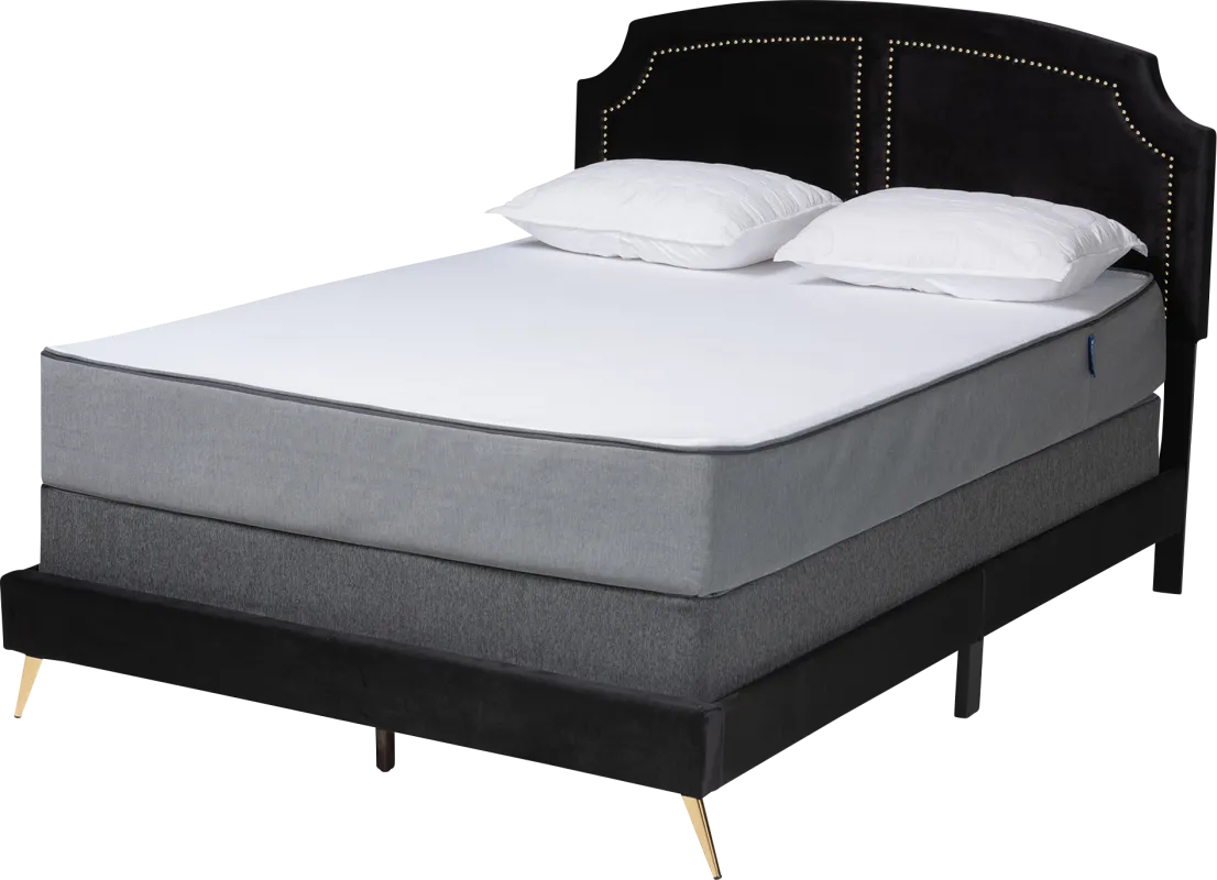 Anahma Black Queen Bed