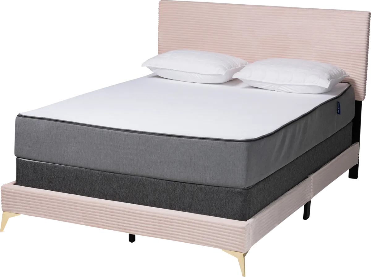 Alachua Pink Polyester Fabric Queen Bed | Rooms to Go