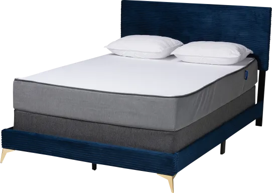 Alachua Blue Queen Bed