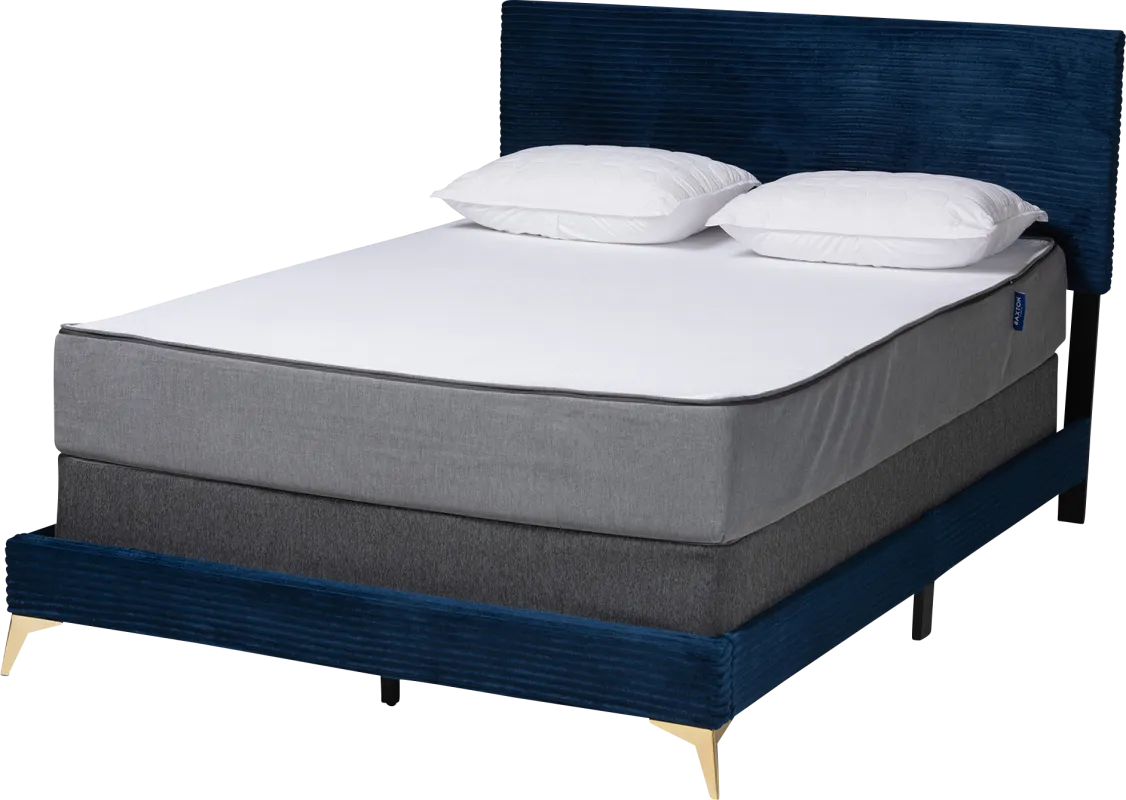 Alachua Blue Queen Bed