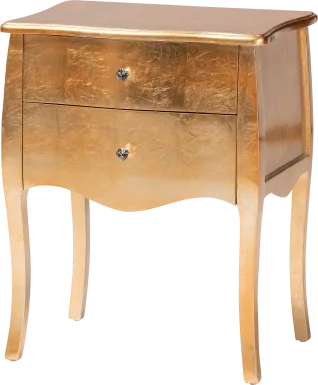 Brinkhoff II Gold Nightstand