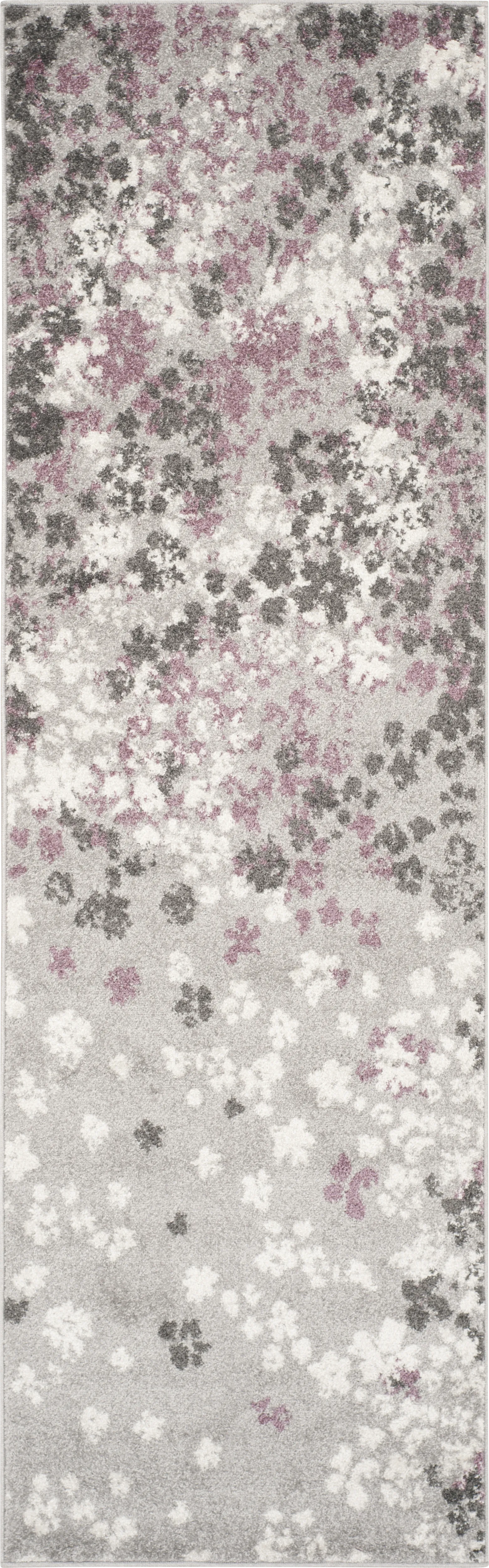 Cleora Light Gray 2'6 x 8' Runner Rug - Image 1