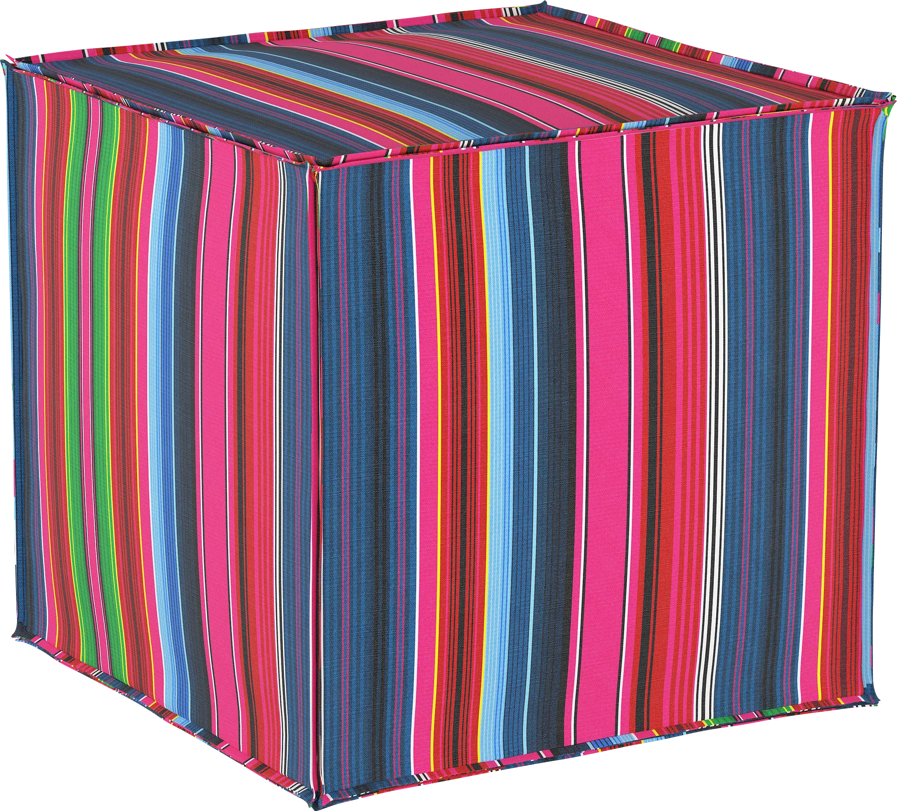 Guadiana Red Ottoman - Thumbnail - Image 1