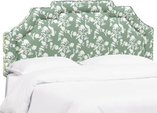 Douro Green King Upholstered Headboard