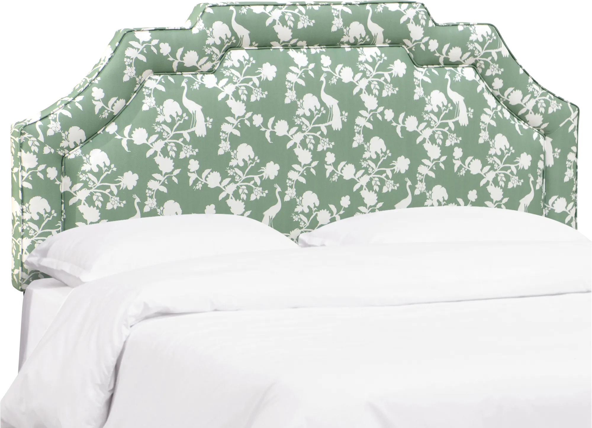 Douro Green Twin Upholstered Headboard - Thumbnail - Image 1