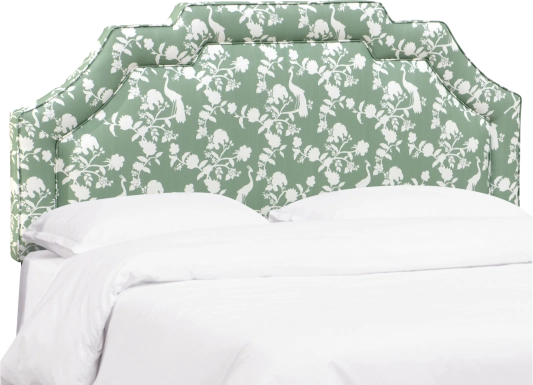 Douro Green Full Upholstered Headboard