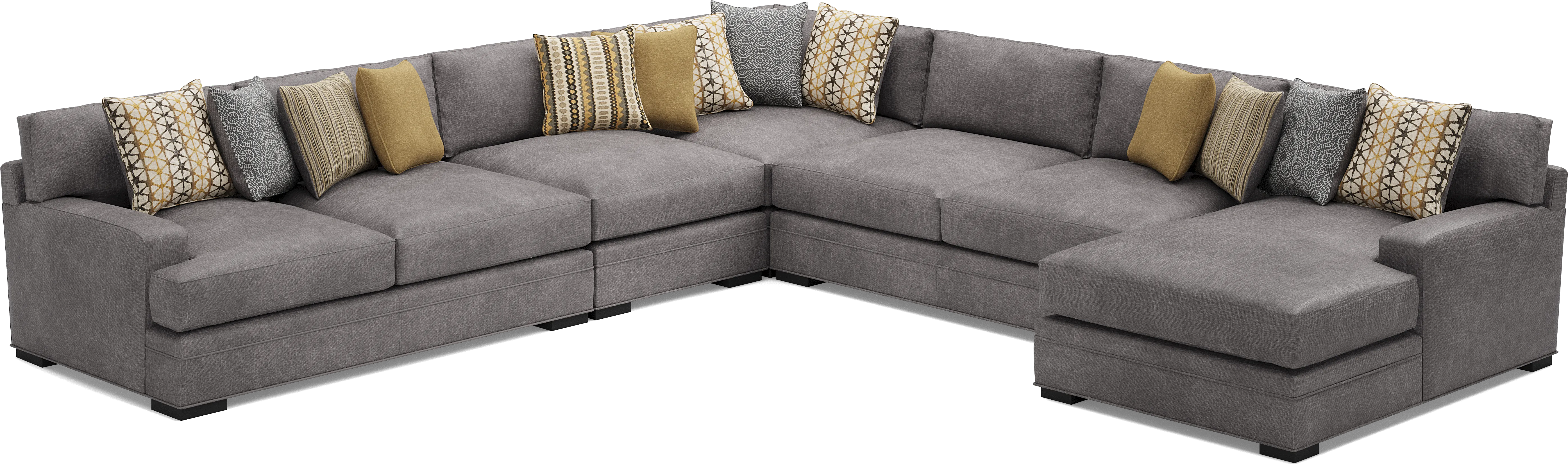 Palm Springs Silver 4 Pc Sectional - Thumbnail - Image 1